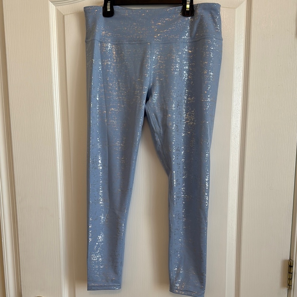 Sparkling Blue Active Leggings